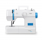 Máquina de Costura Reta Futura Plus Jx-2052 Portátil 127v - Branco e Azul