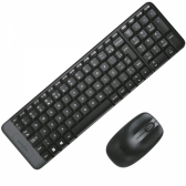 Kit Teclado E Mouse S/ Fio Português Br Logitech Mk220 Preto