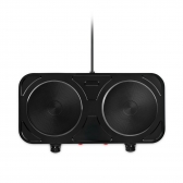 Fogão Elétrico 2 Bocas Elgin Fogareiro Portátil De Mesa 127v - Preto