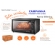 Forno Elétrico 46 Litros 127v-1500w 3 Funções Com Timer Desligamento automático  Multilaser - Preto