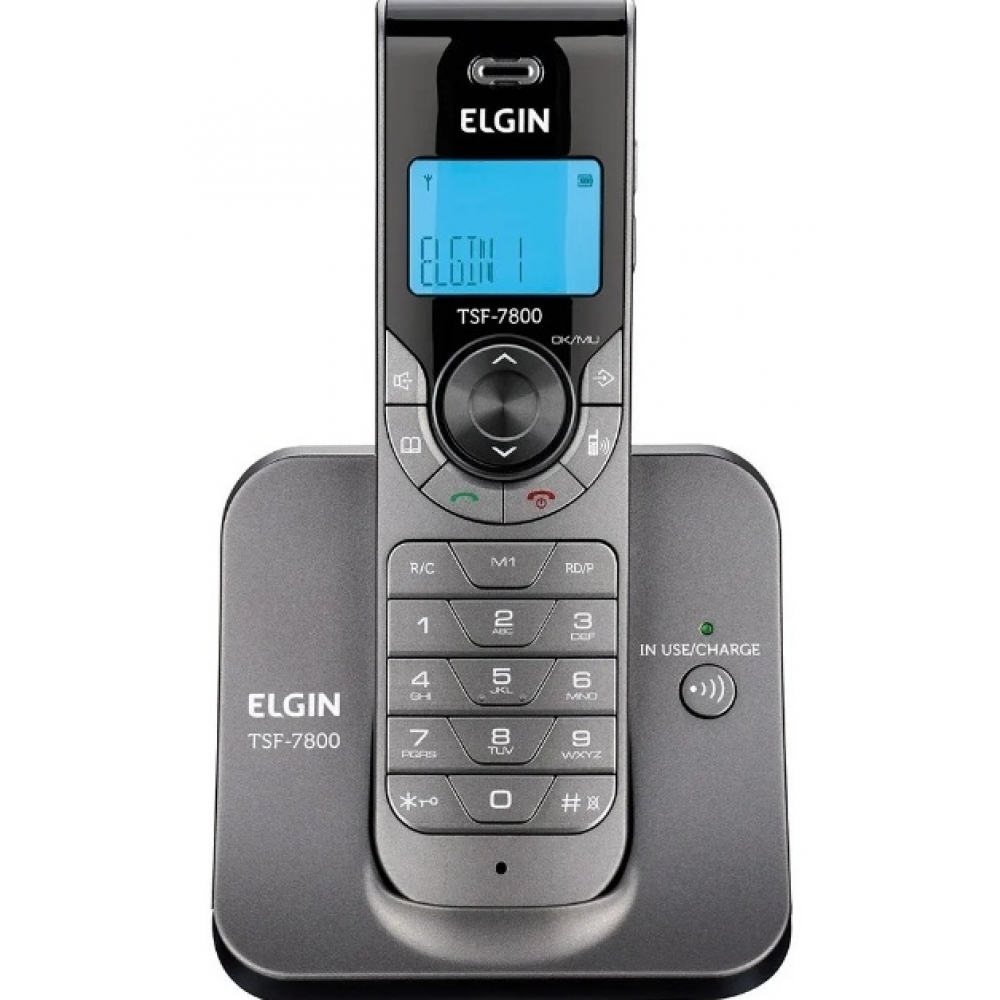 Telefone Sem Fio Elgin Tsf 7800 Com Identificador De Chamada - Grafite