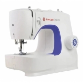 Máquina De Costura Reta Singer M3405 Portátil Branca 127v - Branco/Violeta