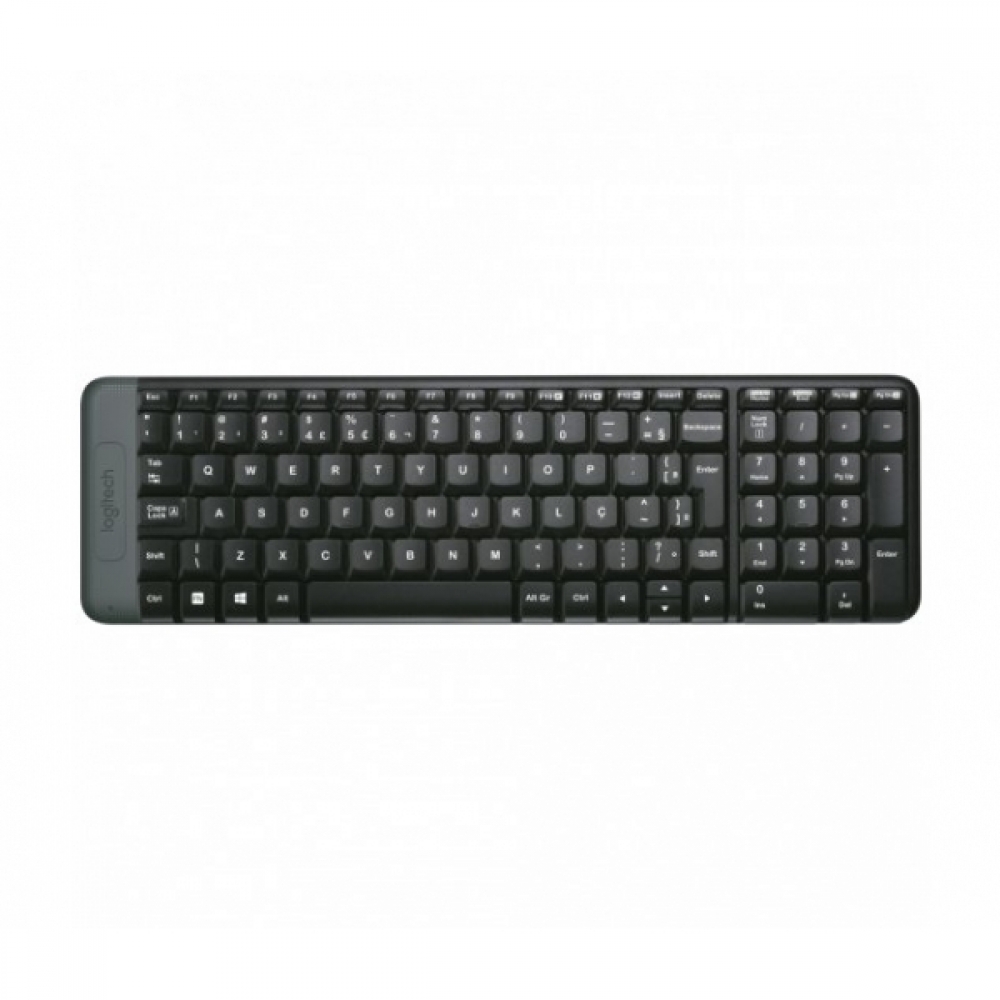 Teclado Sem Fio Logitech K230 Qwerty Português Brasil Preto