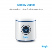 Umidificador De Ar Ultrassônico - Elgin 2,5l Digital Bivolt - Branco e Azul
