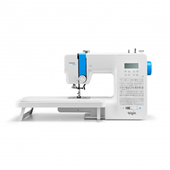 Máquina De Costura Elgin Premium Plus 200 Pontos Com Mesa Extensora JX-11000