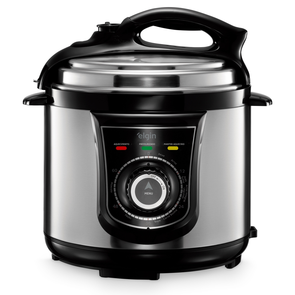 Panela Pressão Elétrica Elgin 4 Litros 840w Aço Inox 127v