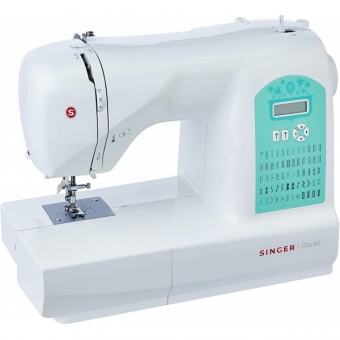 Máquina De Costura Reta Singer Starlet 6660 Portátil 56 Pontos 127V