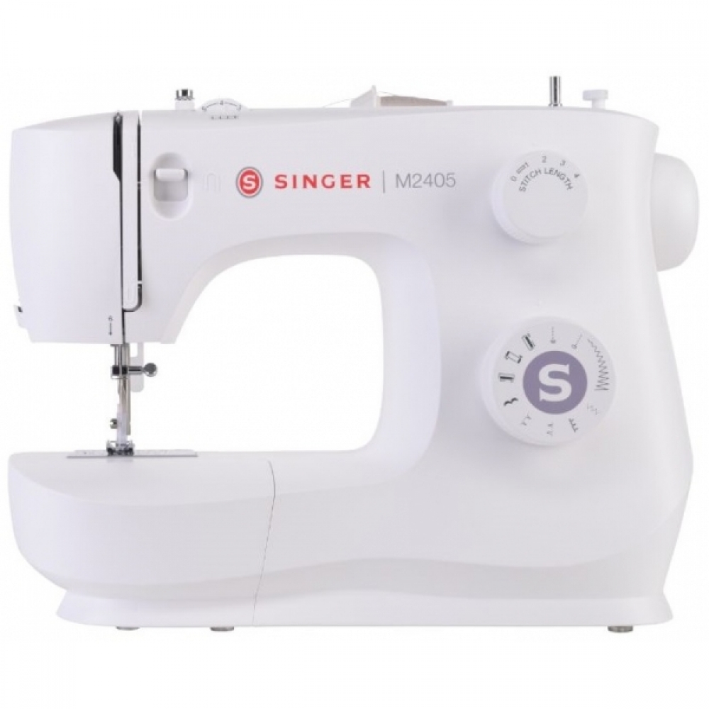 Máquina De Costura Reta Singer M2405 Portátil Branca 220v - Branco