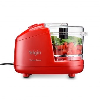 Mini Processador Turbo Inox Press 150w 5 Em 1 Elgin 220v