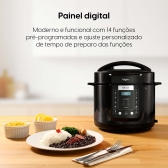 Panela De Pressão Elétrica Digital 5L Multi Cook Elgin 220v - Preto