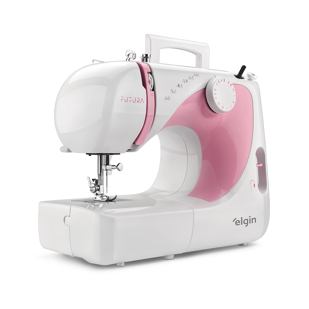 Máquina De Costura Reta Elgin Futura Jx-2040 Portátil 127v - Branco