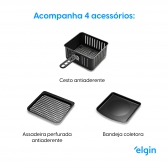 Fritadeira Elétrica Sem Óleo Elgin 12 Litros 4 Em 1 Forno 127v - Preto
