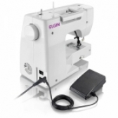 Máquina De Costura Reta Elgin Premium Jx-10000 Portátil Branca 127v/220v - Branco