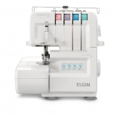 Máquina De Costura Elgin Overlock 1000 Portátil Branca 220v - Branco