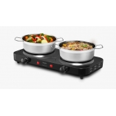Fogão Elétrico 2 Bocas Elgin Fogareiro Portátil De Mesa 220v - Preto