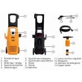 Lavadora De Alta Pressão WAP Eco Wash 2350 1750psi 1650W 127V - Laranja/Preto