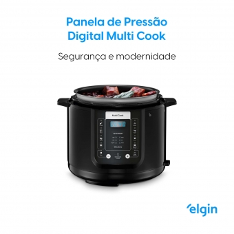 Panela De Pressão Elétrica Digital 5L Multi Cook Elgin 220v